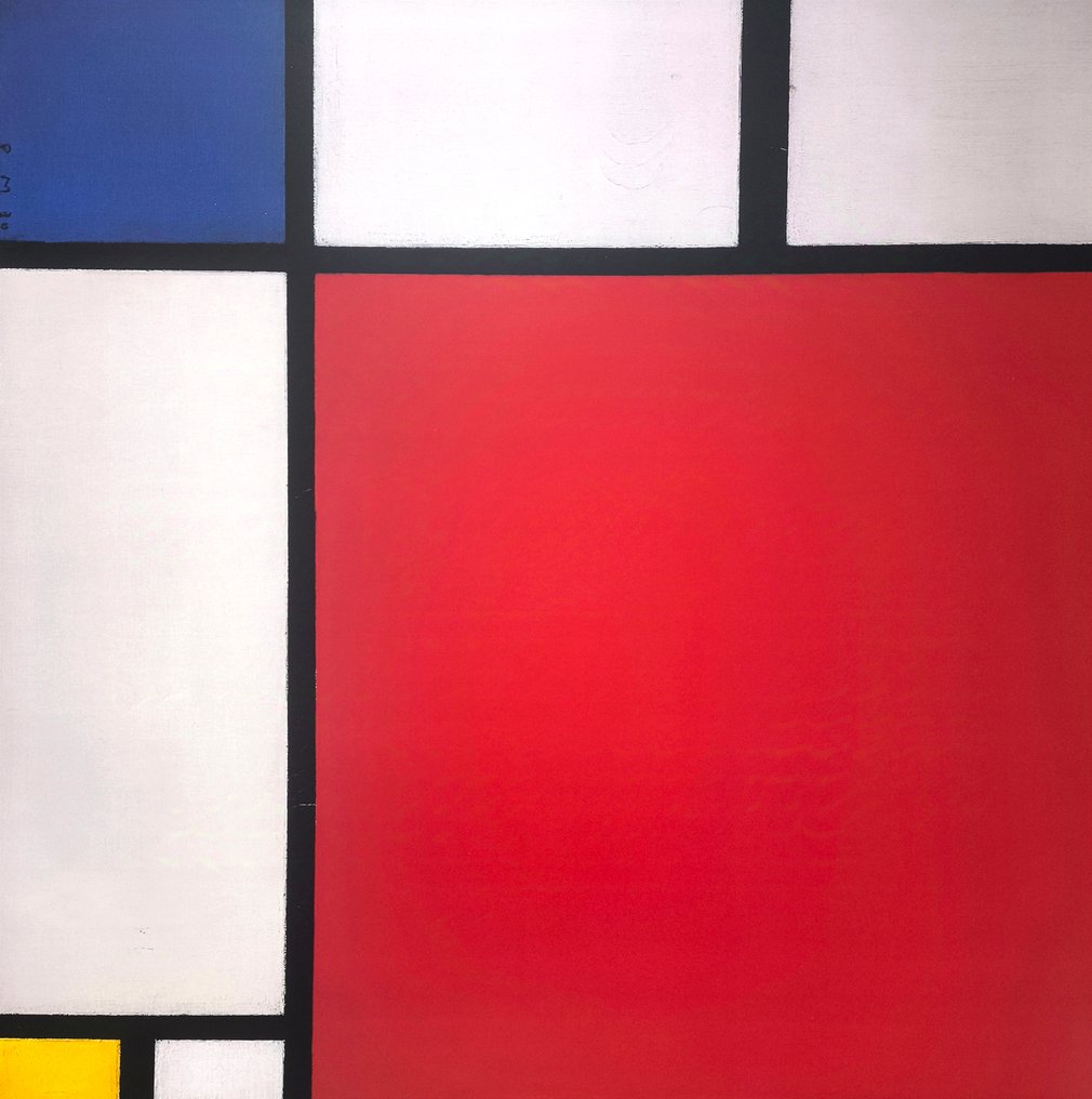 Piet Mondrian (1872–1944) (after) - "Composition with Red, Blue and Yellow, 1930" - (70x70cm) #3.2