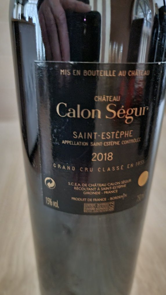 2018 Chateau Calon Segur - Saint-Estèphe 3ème Grand Cru Classé - 1 Pullo (0.75L) #4.3