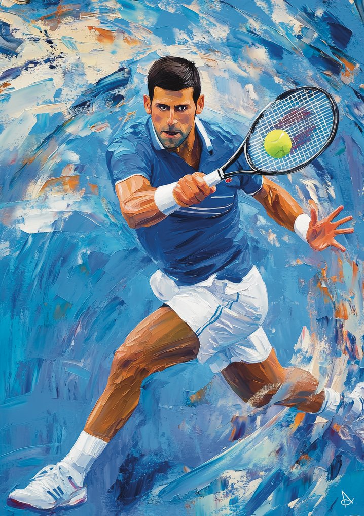 ANDSAL - (LOT of 2) Roger Federer Legend Roland Garros Edition & Novak Djokovic GOAT Graffiti Edition #2.1