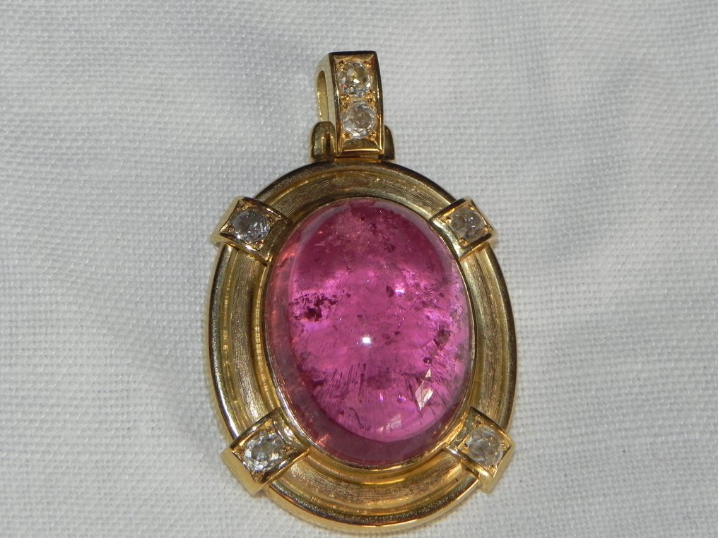 戒指 - 14 克拉 黃金 電氣石 #4.3