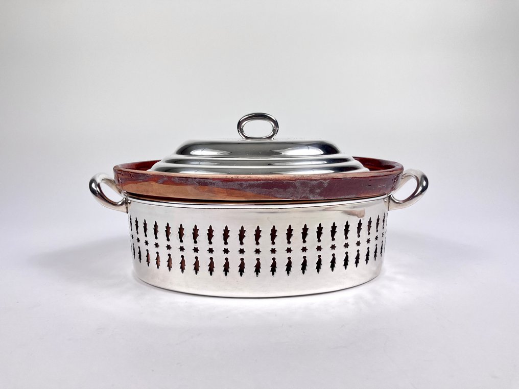 Vallauris, Wiskemann - Baking dish - Silverplated - Oven tray with fixture #1.0