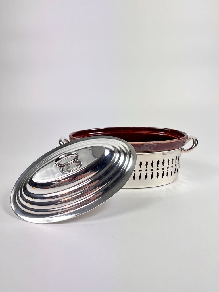 Vallauris, Wiskemann - Baking dish - Silverplated - Oven tray with fixture #2.1
