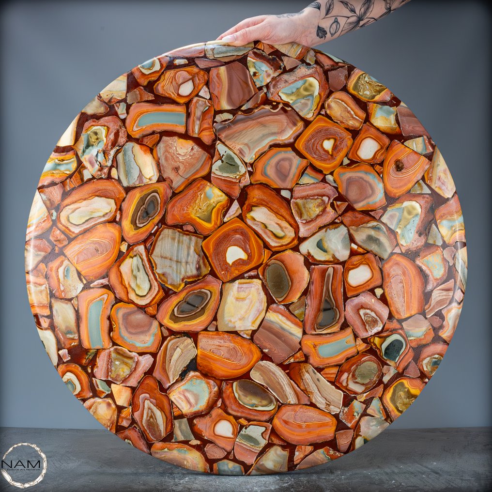 Φυσικός Πολύ Καλλιτεχνικός Πολύχρωμος χαλαζίας. Tabletopp- 13984.11 g #2.1