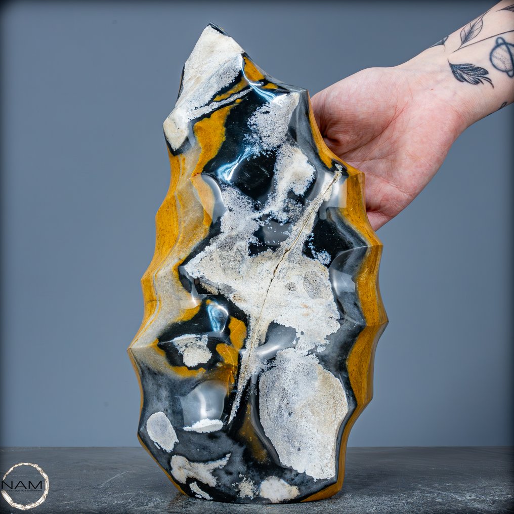 New Find! Rare Natural Jasper - Chalcedony Flame- 4650.35 g #1.0