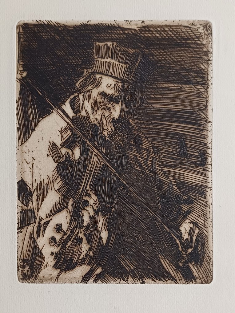 Anders Zorn (1860-1920) - Village violinist #1.0