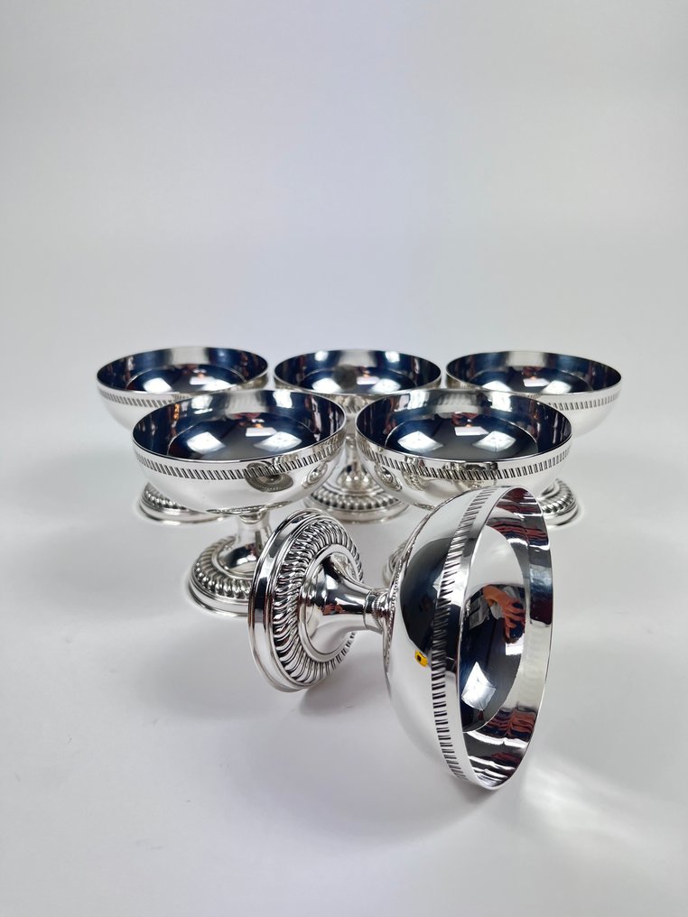 Pedro Duran AlpaDur - Φλιτζάνι - Baroque - Επάργυρο - Παγάκι από ποτήρια επιδορπίου. #1.0