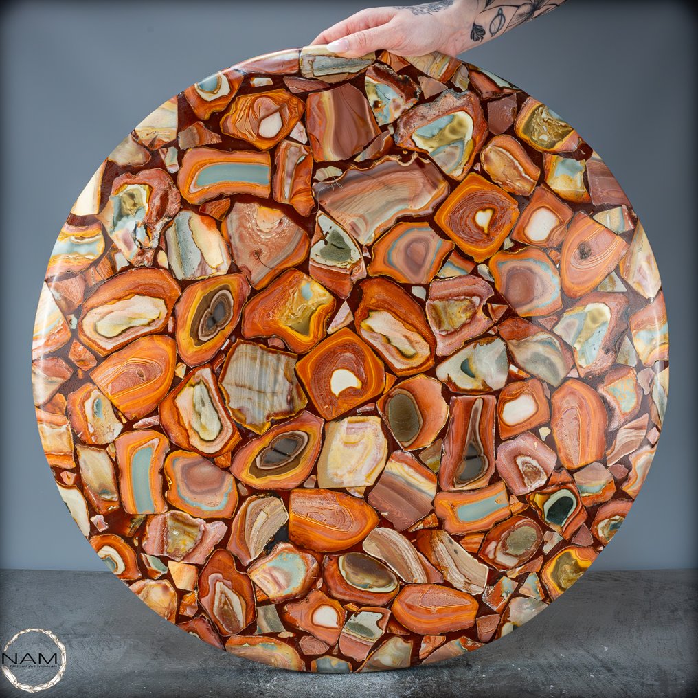 Φυσικός Πολύ Καλλιτεχνικός Πολύχρωμος χαλαζίας. Tabletopp- 13984.11 g #1.0