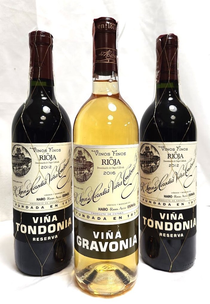 2016 R. López de Heredia: Viña Gravonia Crianza 2016 & Viña Tondonia Reserva 2012 x2 - Rioja - 3 Bottles (0.75L) #1.1