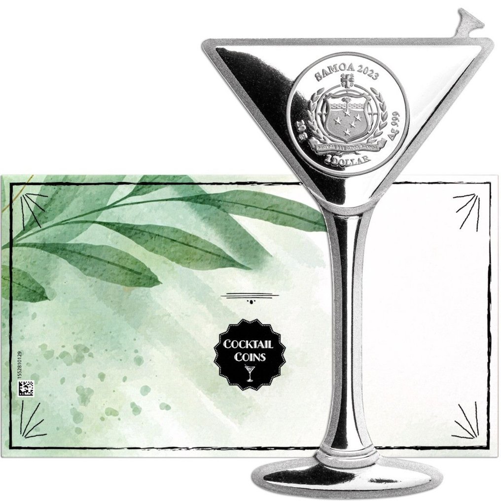 薩摩亞. 1 Dollar 2023 Martini Cocktail Proof-like (.999)  (沒有保留價) #3.2