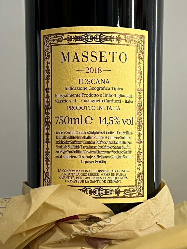 2018 Masseto - Toscana IGT - 1 Pullo (0.75L) #4.3