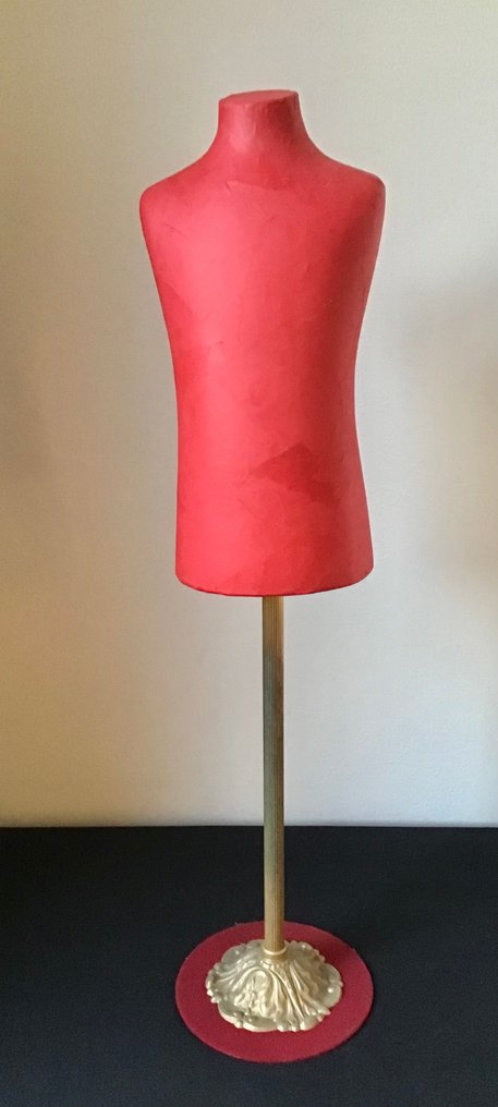 ' SIEGEL ' Paris, Modéle Deposè - Manequim - Bebê de porcelana raro com suporte metálico dourado. #3.2