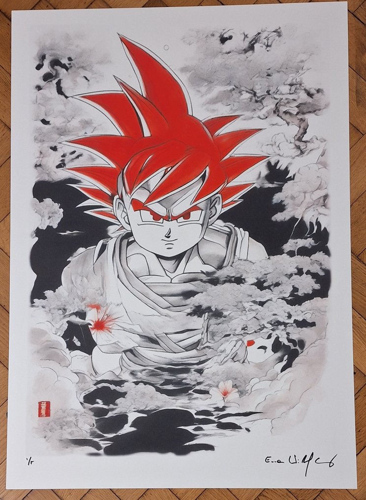 Emma Wildfang - Son Goku - Watercolor and pencil edition - Large size #1.0