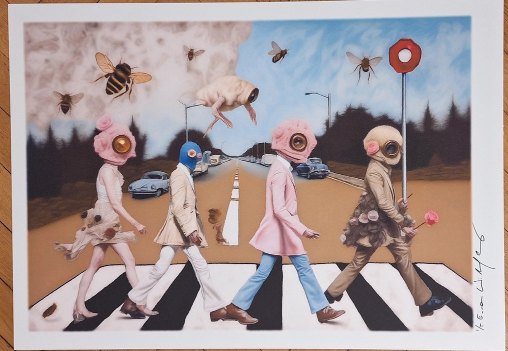 Beatles "Abbey Road" - edition "Surreal Harmonies" by Emma Wildfang - Large size #4.3
