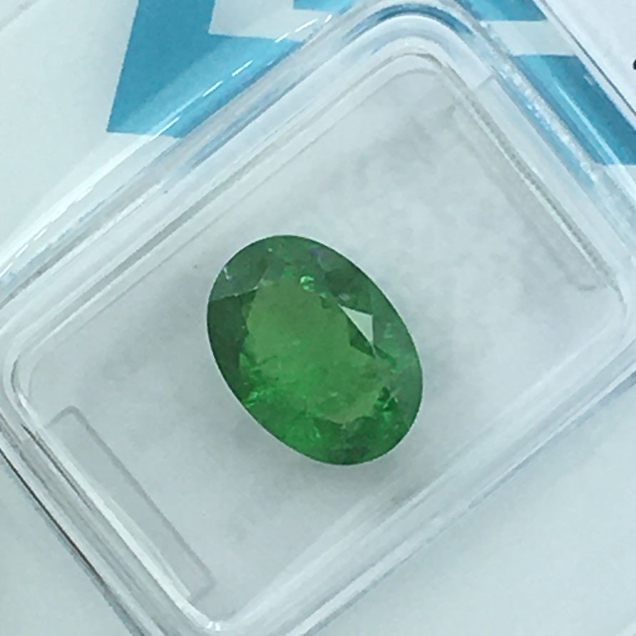 没有保留价 - 1 pcs  绿色 沙弗莱石  - 3.24 ct - 国际宝石研究院（IGI） - 天然沙弗莱石 #3.2