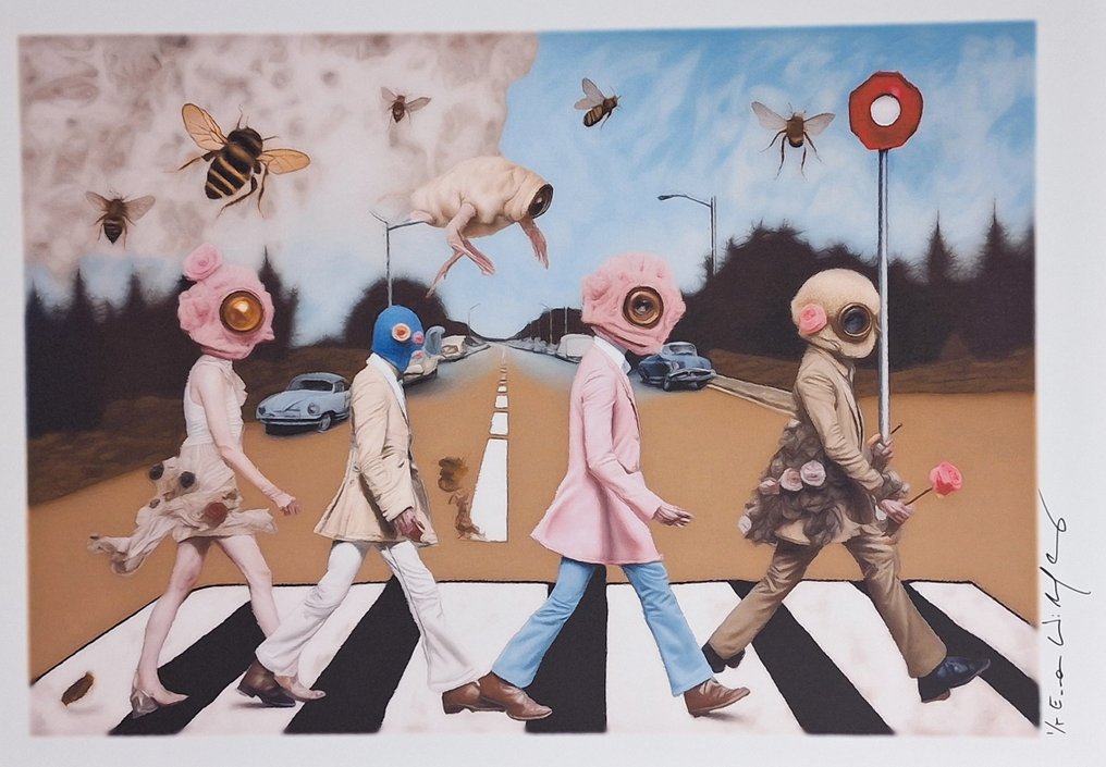Beatles "Abbey Road" - edition "Surreal Harmonies" by Emma Wildfang - Large size #3.2