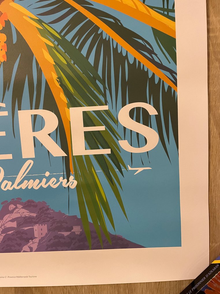 Monsieur Z - Affiche de Tourisme "Hyères - Le Palmier" #4.3