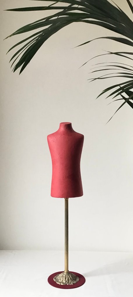 ' SIEGEL ' Paris, Modéle Deposè - Manequim - Bebê de porcelana raro com suporte metálico dourado. #1.0