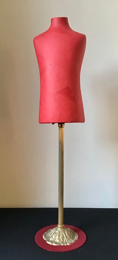 ' SIEGEL ' Paris, Modéle Deposè - Manequim - Bebê de porcelana raro com suporte metálico dourado. #4.3