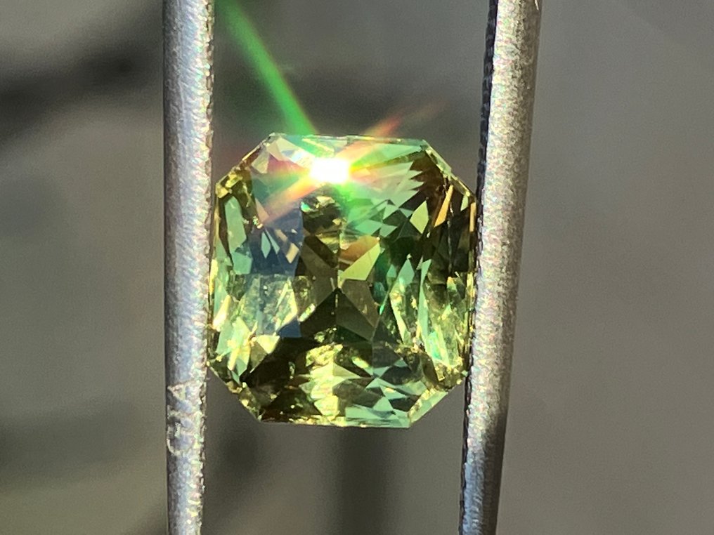 1 pcs 绿色, 红色 紫翠玉 - 3.06 ct - 国际宝石研究院(IGI) #1.0