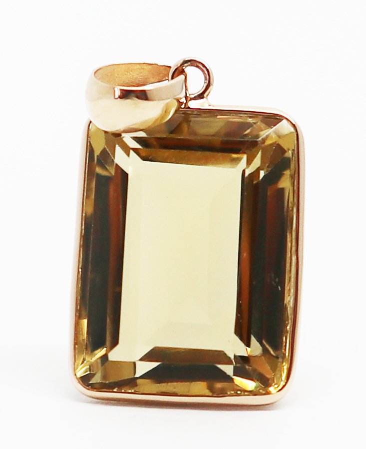 Fără preț de rezervă - Pandantiv - 14 ct. Aur galben Cuarţ #3.2