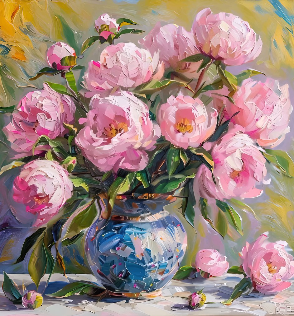 Favialis Dias (XXI) - Bucaro con Flores #1.0