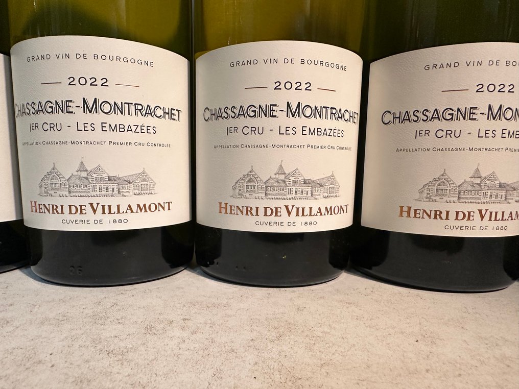 2022 Henri de Villamont "Les Embazées" - Chassagne-Montrachet 1er Cru - 6 Bottles (0.75L) #3.2