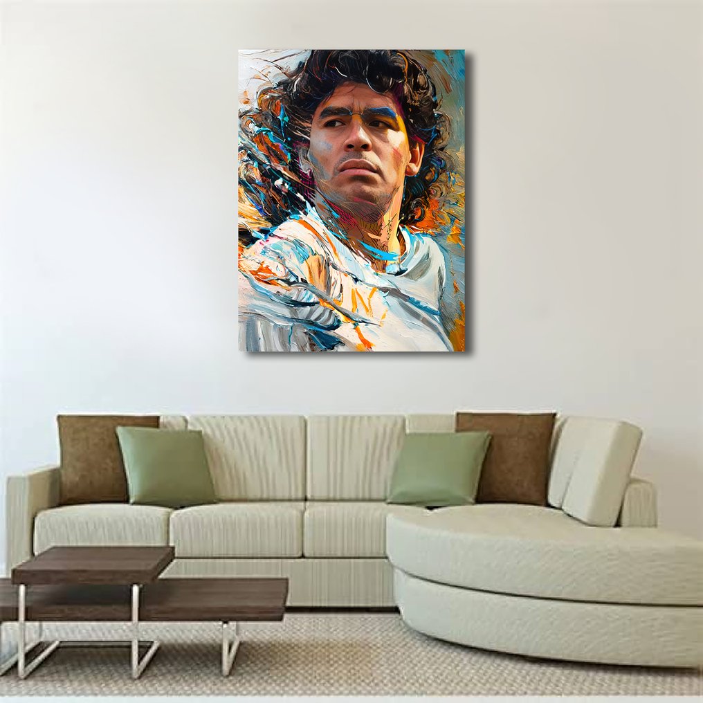 Artwork by Alberto Ricardo (XXI) - Maradona. #2.1