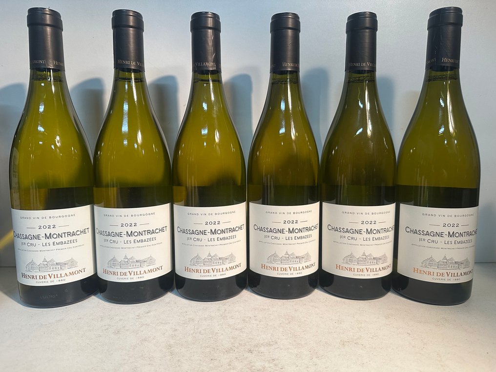 2022 Henri de Villamont "Les Embazées" - Chassagne-Montrachet 1er Cru - 6 Bottles (0.75L) #1.0