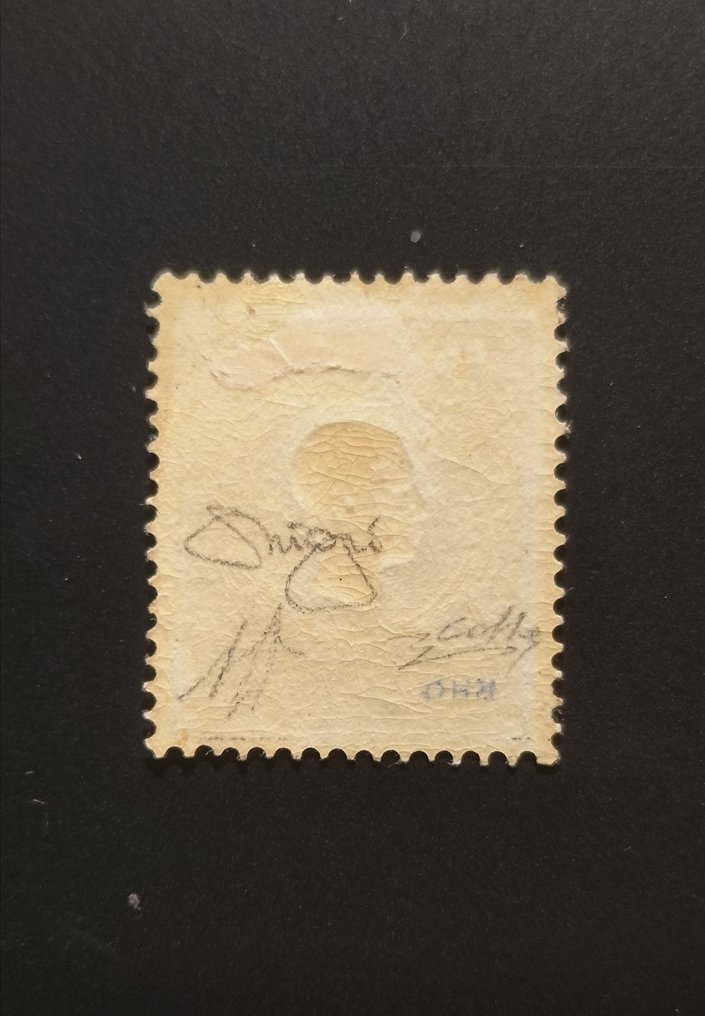 意大利古國－倫巴第-威尼托王國 1858/1858 - 精彩的I型蓝色15 Soldi。此条件下罕见。Raybaudi金证书。 - Sassone N.27  30.000,00 #1.0