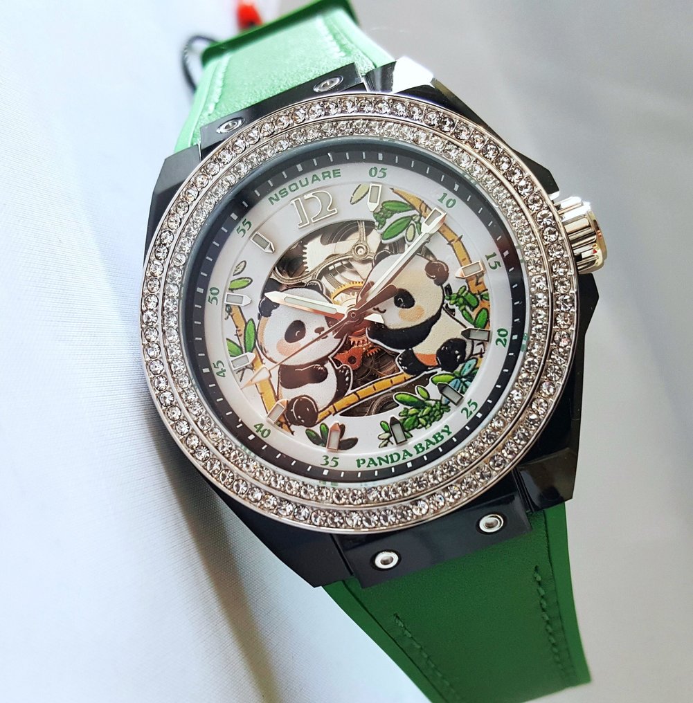 NSquare - PANDA - Automatic - Crystals - Limited Edition 100 - New - Zonder minimumprijs - Heren - 2025 #1.0