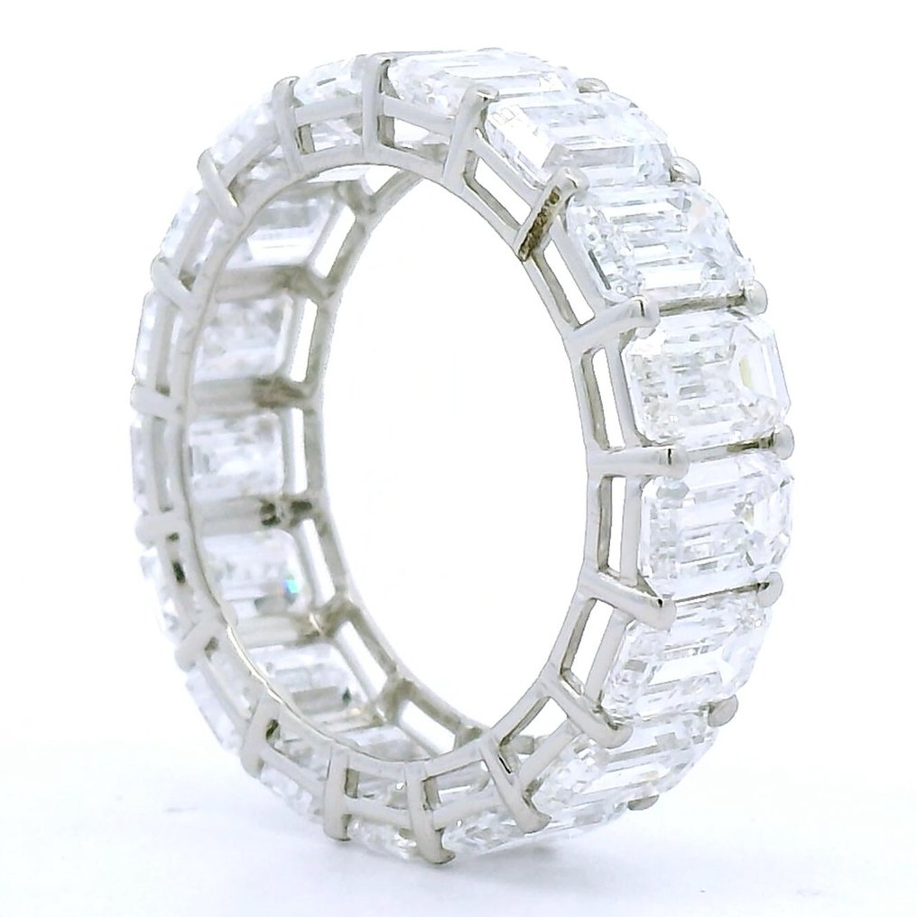 Anello Platino - 11.74ct. tw. Diamante (Coltivato in laboratorio) #1.0