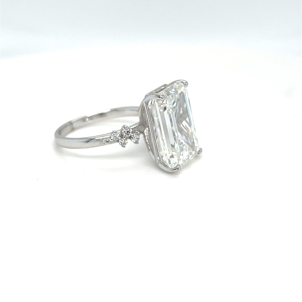 戒指 - 14K包金 白金, 白金 - 10.05ct. tw. 钻石 (实验室培育) - 钻石 #2.1