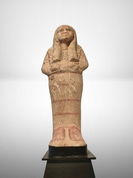 Ancient Egyptian Large Limestone Shabti With Spanish Export License #3.2