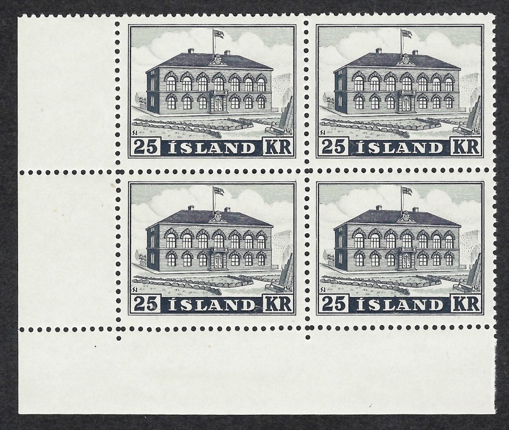 Islanda 1952 - Parlamento islandese bloccato - Yvert N. 238 #1.0
