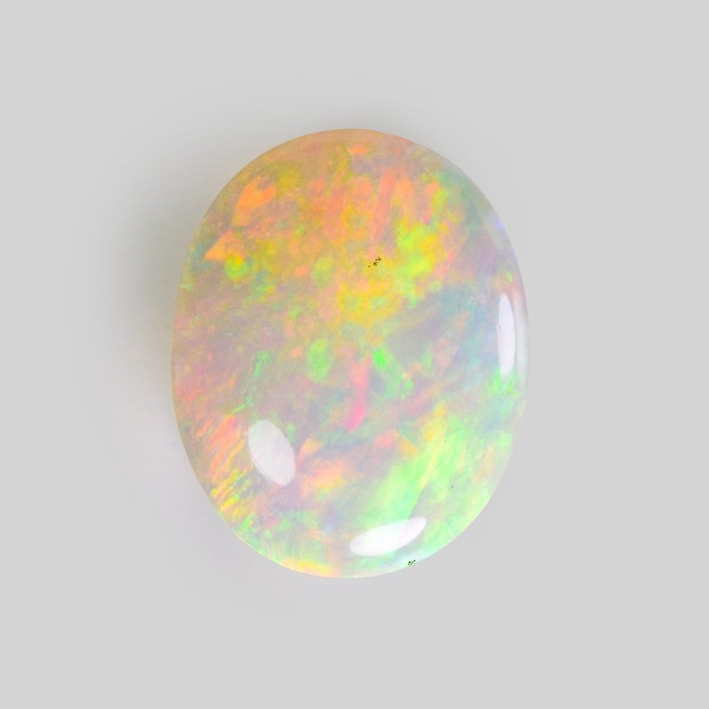 1 pcs Hvid Opal - 13.02 ct - Antwerp Laboratory for Gemstone Testing (ALGT) #1.0