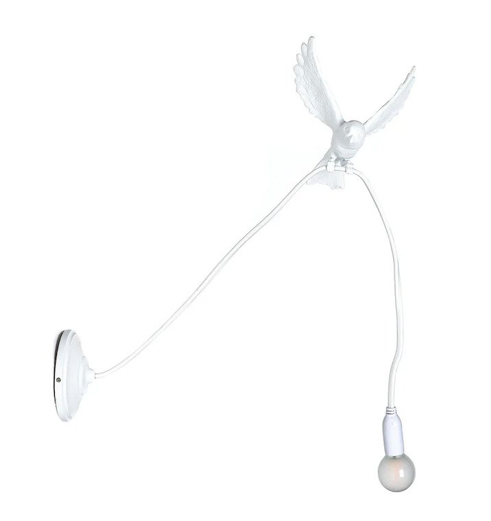 Seletti - Marcantonio - Lamp - Sparrow Wall Lamp 'Landing' - Resin #4.3