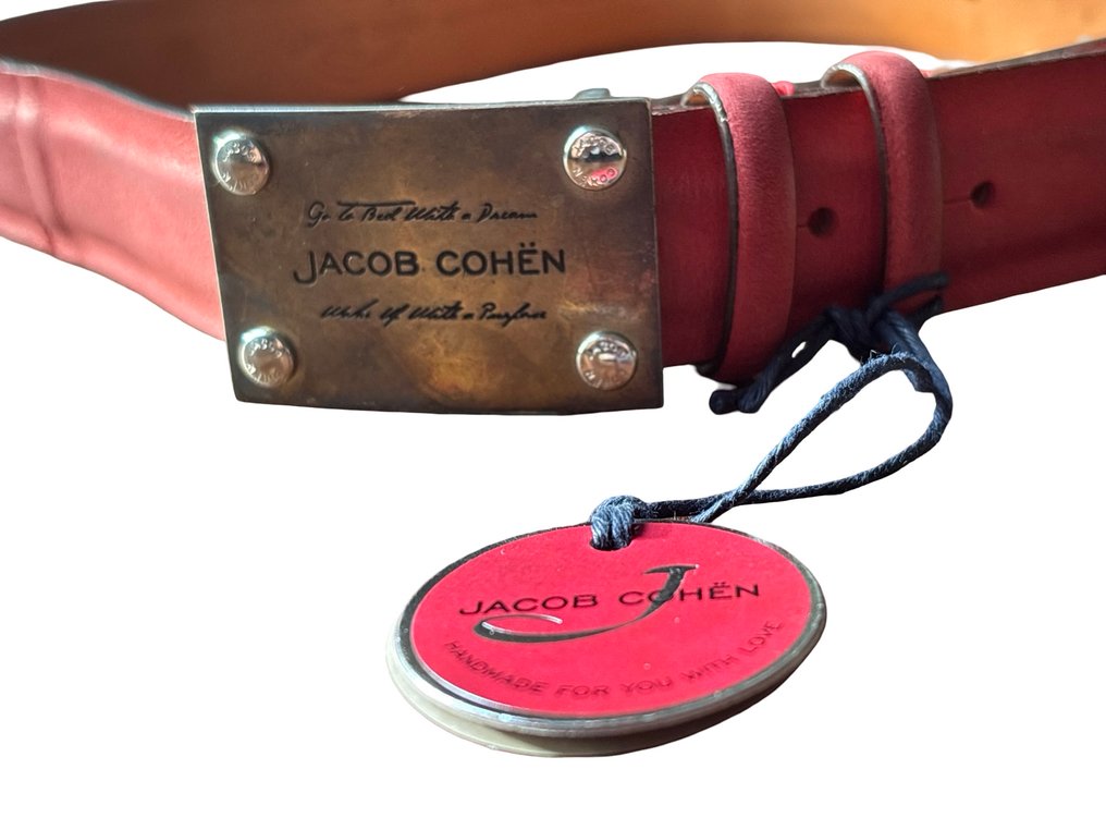 Jacob Cohen - JACOB COHEN NEW EXCLUSIVE BELT HANDMADE IN ITALY SIZE 31/2 - Cinturón #1.0