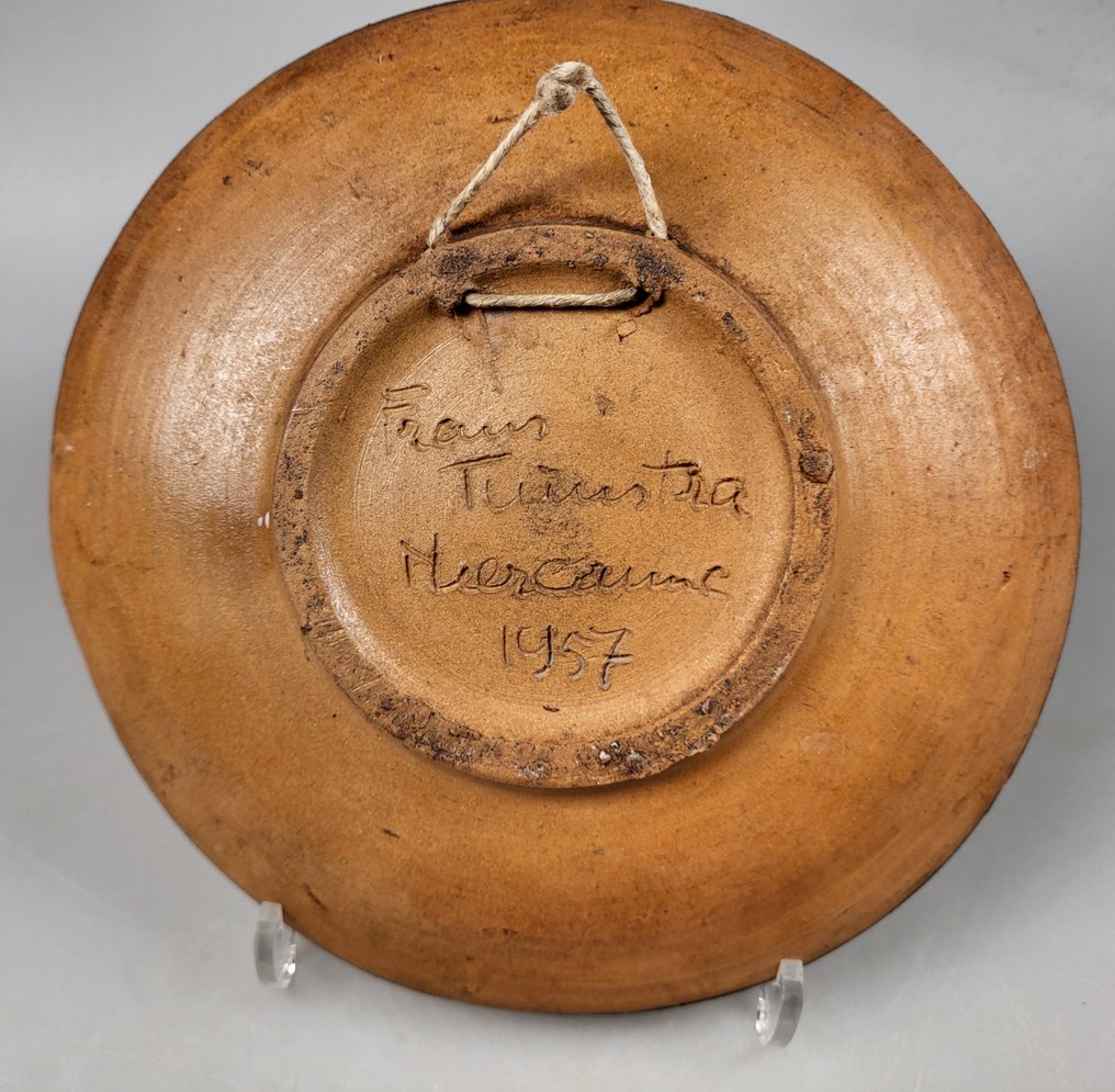 Frans Tuinstra (1923-2006) - Placca a muro - Gres - 1957 #2.1