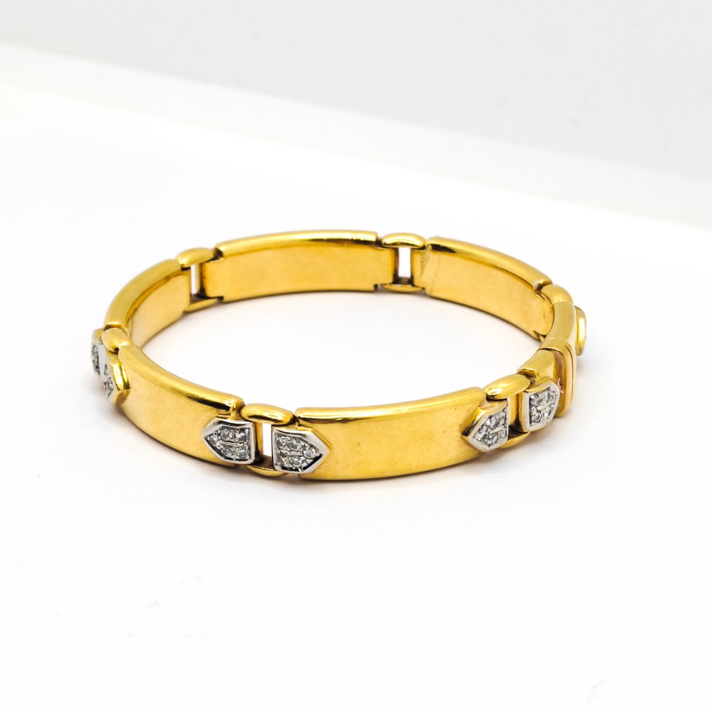 Colier - 18 ct. Aur galben - Diamant #1.0