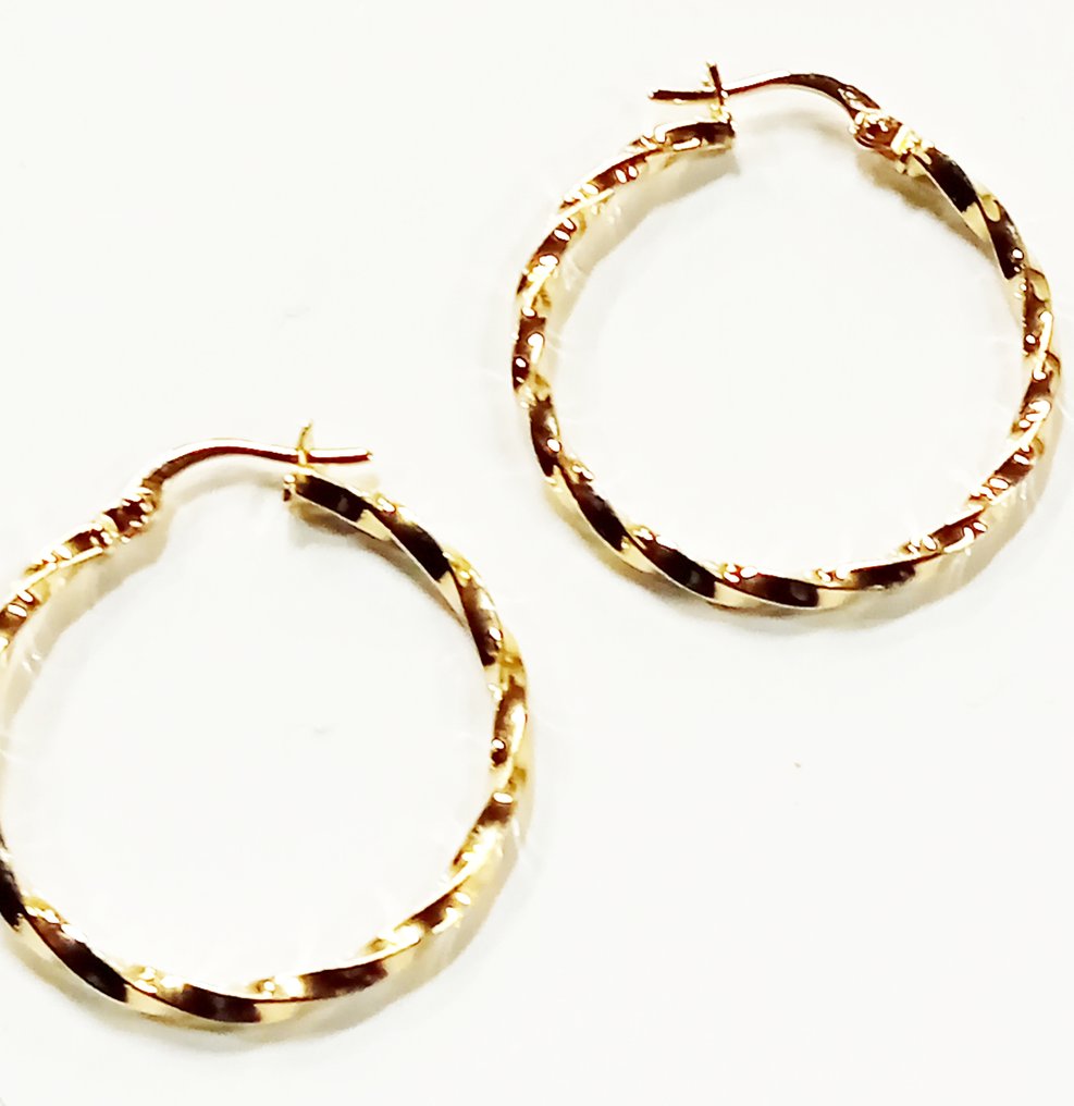 Ingen reservasjonspris - Øredobber - 18 karat Gull #2.1