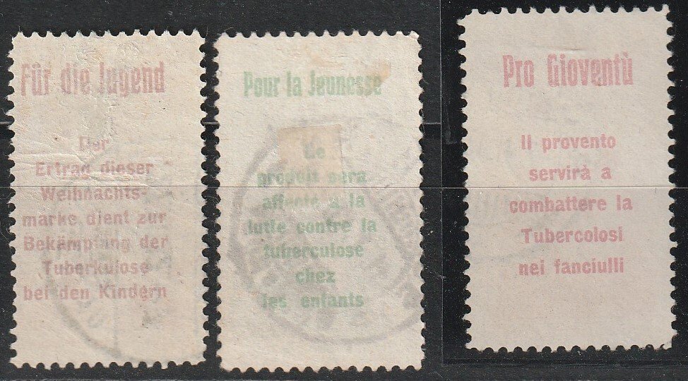 Switzerland 1912 - Juve predecessor, complete series including the Italian predecessor (which comes with a - SBK I-III #1.0