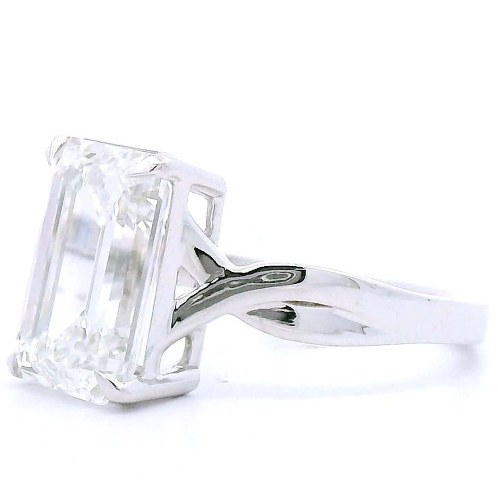 Anello - 18 carati Oro bianco - 4.08ct. tw. Diamante (Coltivato in laboratorio) #4.3