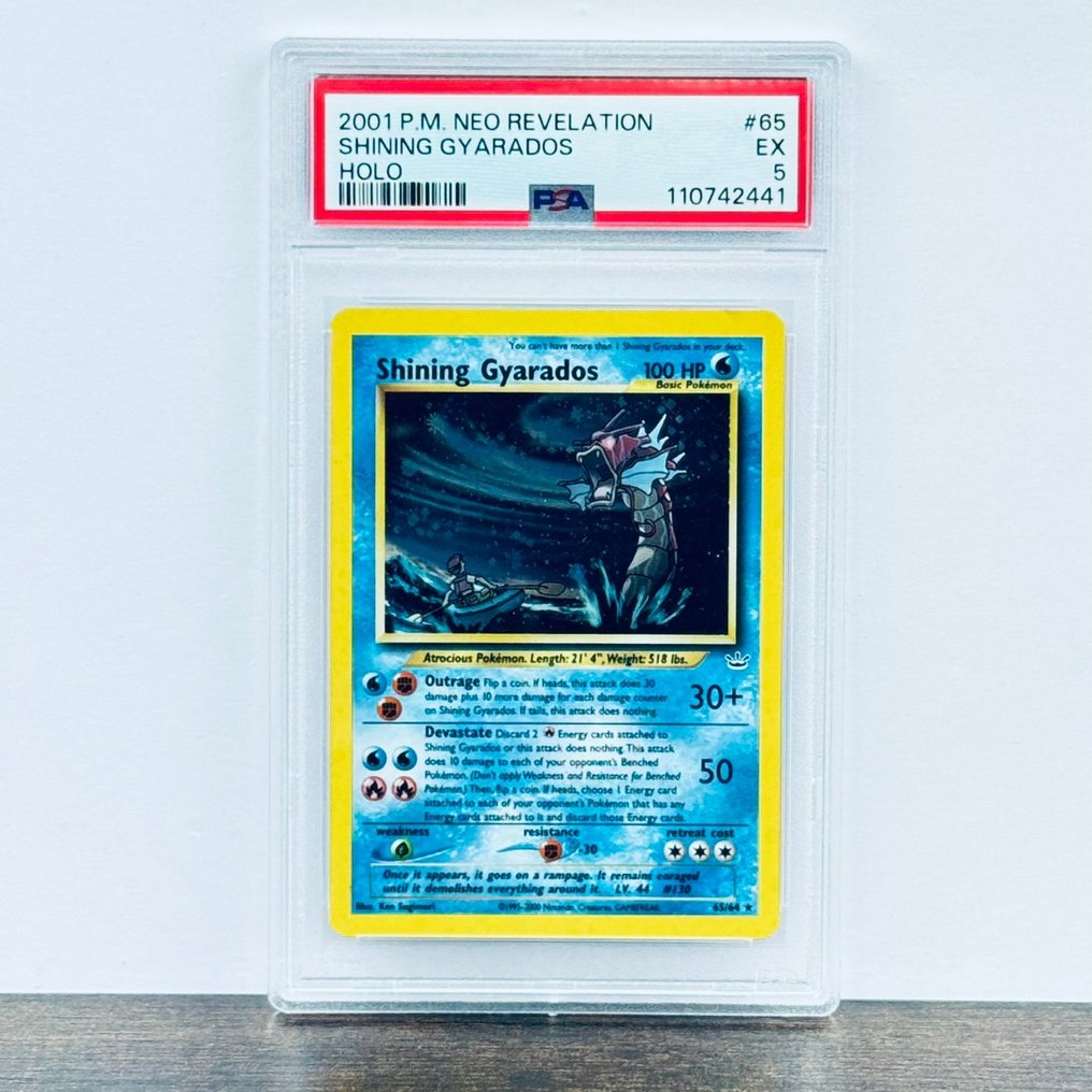 Pokémon Graded card - Shining Gyarados 65 - Pokémon - PSA 5 #1.0