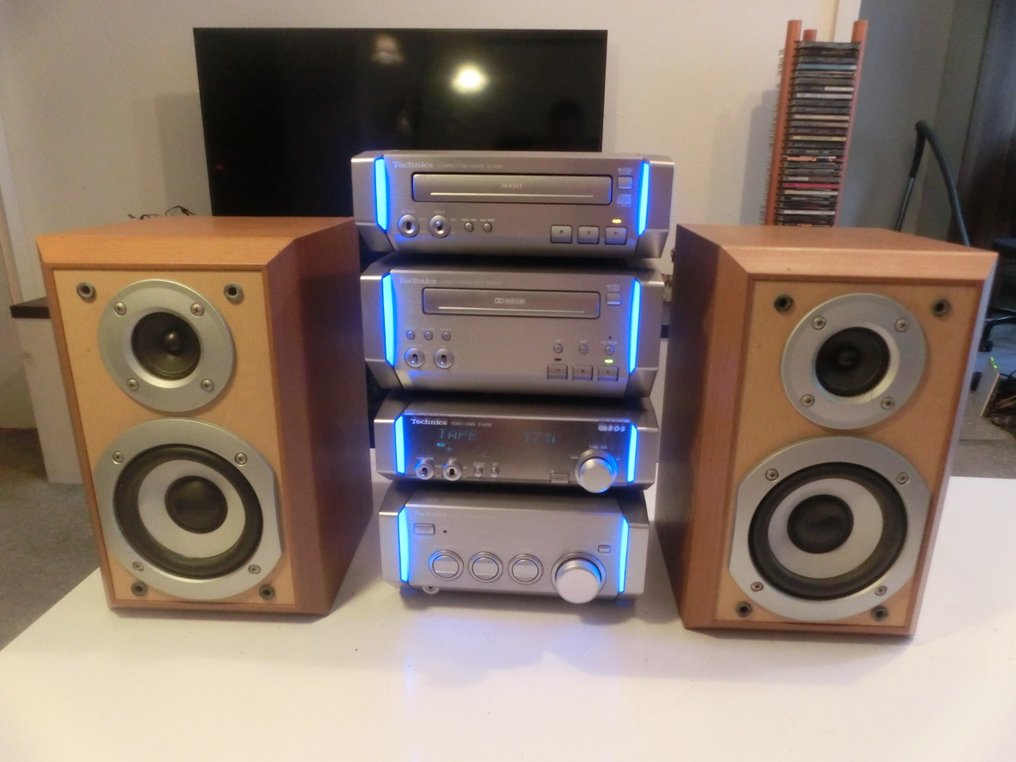 Technics - SE-HD55 + ST-HD55 + RS-HD55 + SL-HD55 + Lautsprecher SB-HD55A Stereo set #2.1