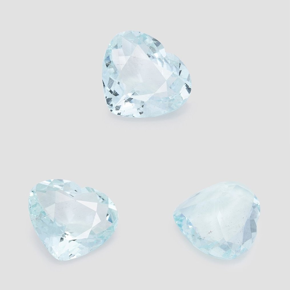 1 pcs Blå Akvamarin - 13.22 ct - Antwerp Laboratory for Gemstone Testing (ALGT) #3.2