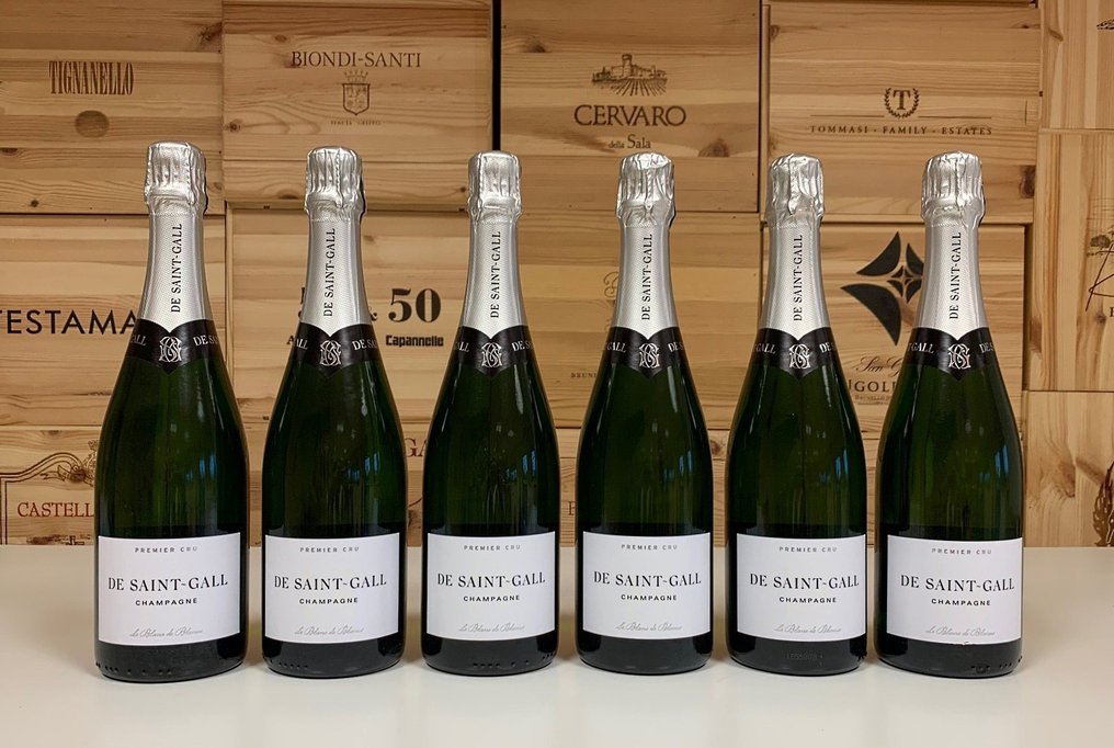 De Saint-Gall, Le Blanc de Blancs - Champagne - 6 Pullot (0.7 L) #1.0
