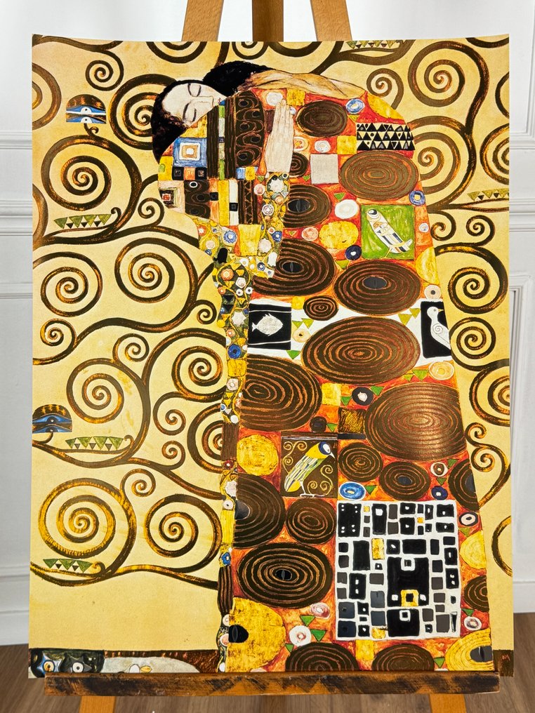 Gustav Klimt (after) - L’albero della vita, l'Abbraccio (gold foil) #1.0