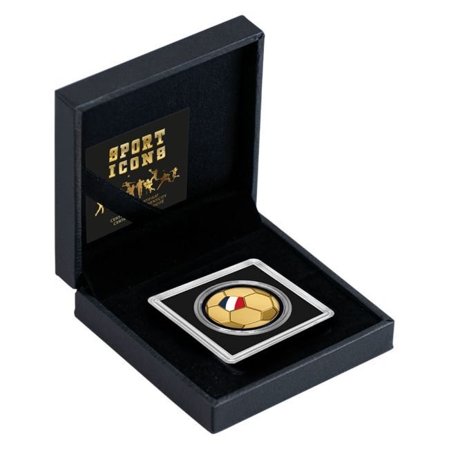 Τσαντ. 3000 Francs CFA 1/1000 oz 999 Fine Gold 3000 CFA Francs Chad Sport Icons Series – France Flag Football Coin  (χωρίς τιμή ασφαλείας) #1.0