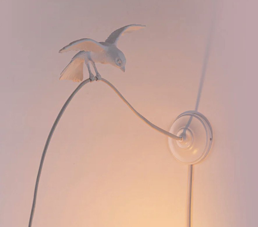 Seletti - Marcantonio - Lamp - Sparrow Wall Lamp 'Cruising' - Resin #4.3