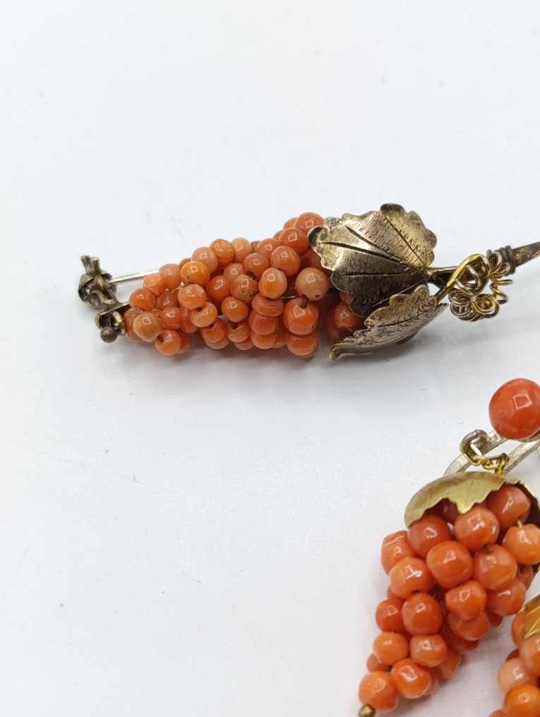 珊瑚 - 珊瑚 Sciacca Borbonica - 兩件珠寶套裝 - 波旁夫妇 #3.2